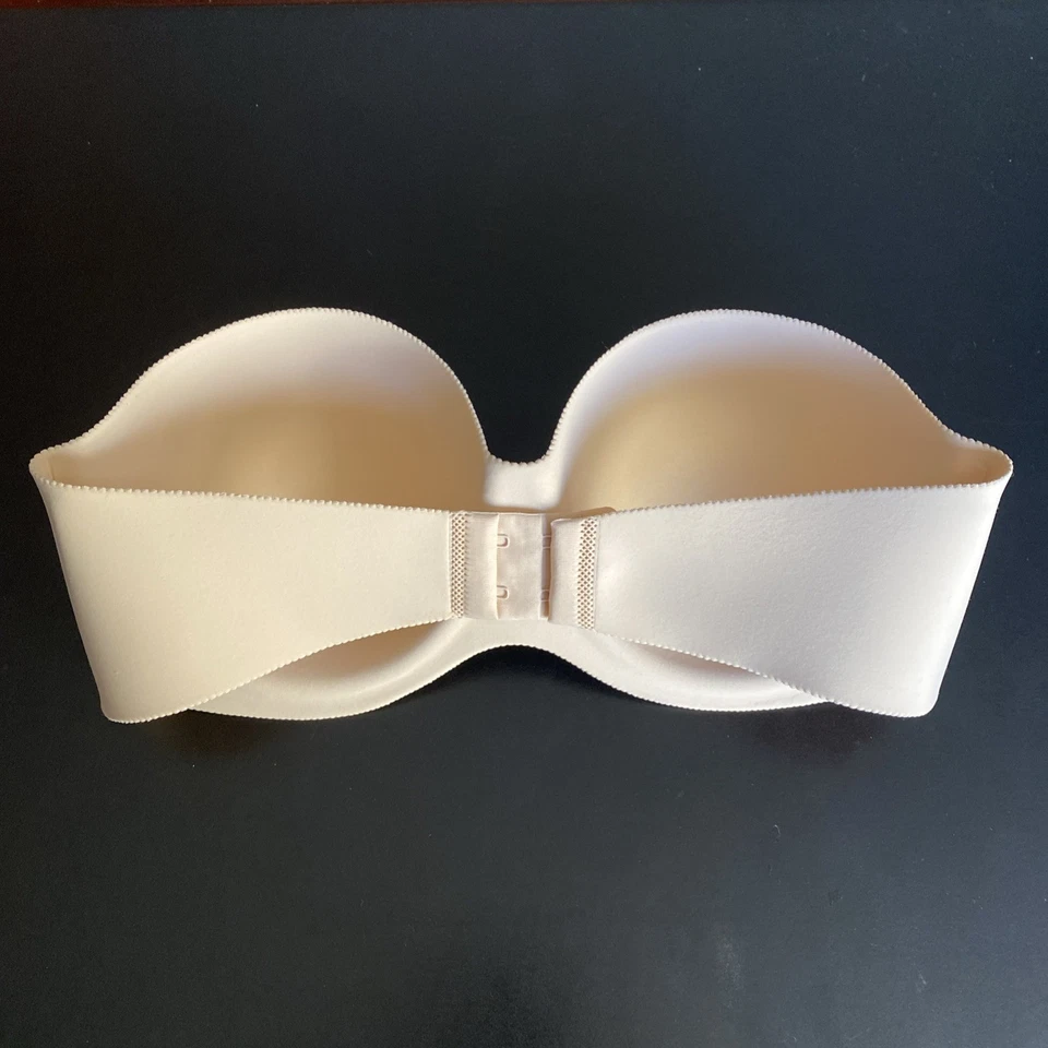 Felina Hint of Skin Contour Strapless Bra Womens 32C Underwire Nude Bare - Image 2 of 3