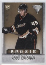 2013-14 Panini Titanium Rookie Retail Gold 1/10 Sami Vatanen #156 2a8
