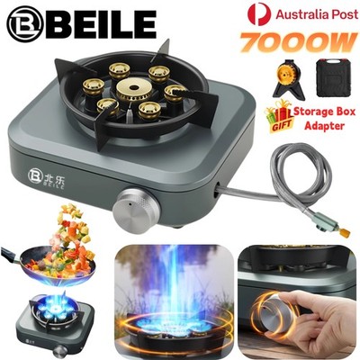 BEILE Portable Gas Burner Butane Stove Cooker Cookware Camping Picnic Hiking AU
