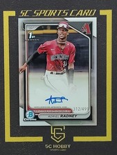 2024 Bowman Chrome 1ST Prospect Chrome Ref/499 Auto Adriel Radney FCBQL