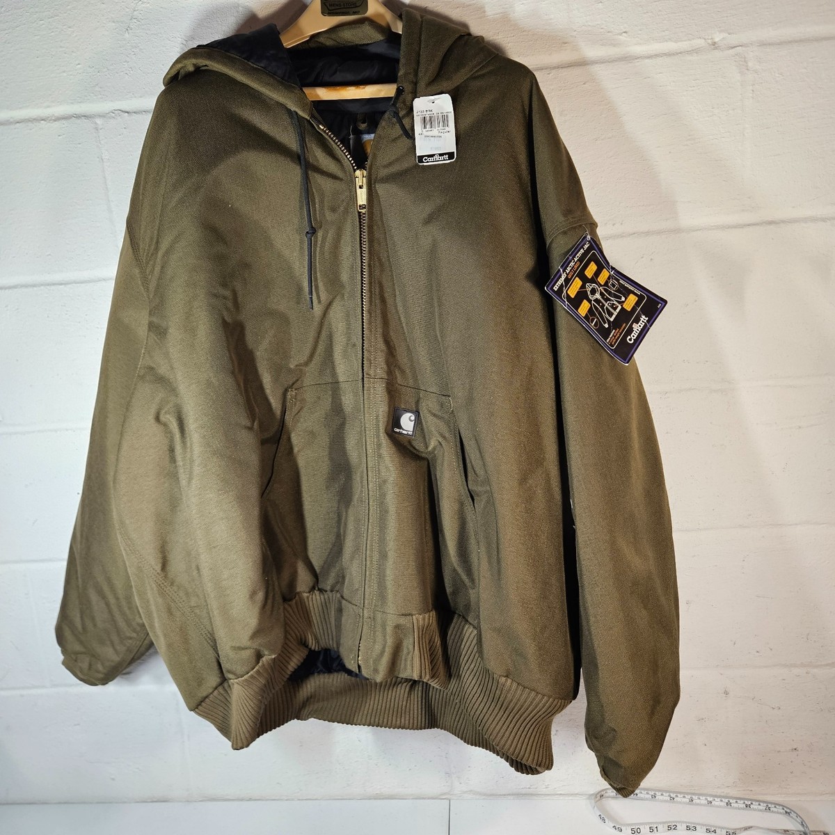 New Carhartt Jacket J133 BRK 4XL Bark Color, Lined | eBay