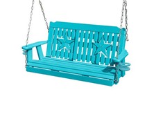 Amish Made 4 FT Porch Swing, HDPE Poly Lumber, Made in USA