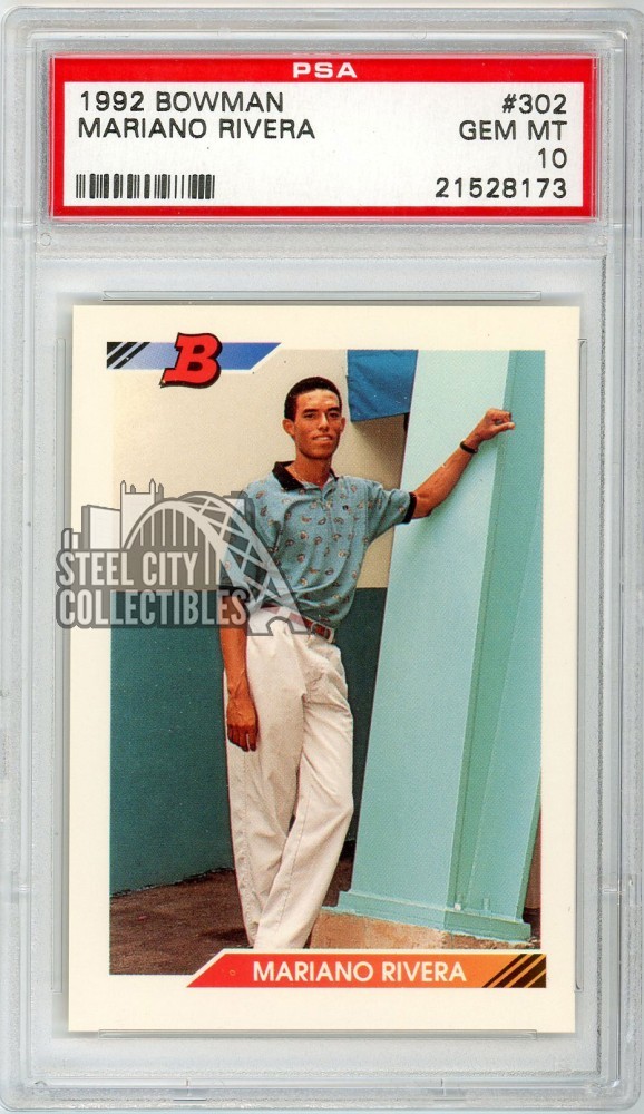 Mariano Rivera 1992 Bowman Rookie #302 PSA 10