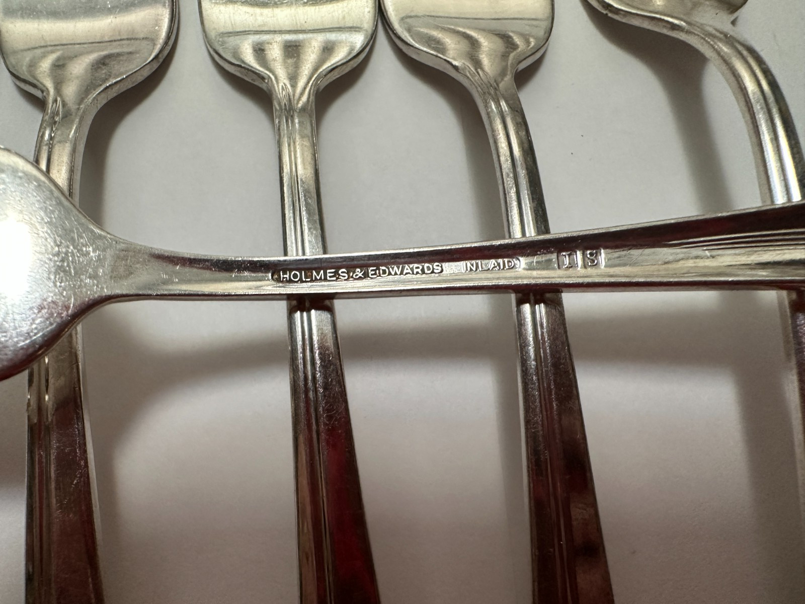 Vtg Holmes Edwards Silver Plate Romance 1925 Inlaid Flatware Service for 8 48 pc