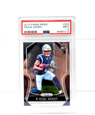 2019 Panini Prizm N`KEAL HARRY RC Rookie Football Card PSA 9 MINT. rookie card picture