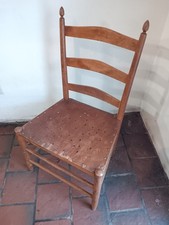 Antique Genuine Shaker Chair Mt. Lebanon NY #3 Rare Gardner & Co. Plywood Seat 