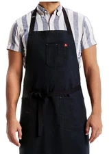 hedley and bennett Essential Apron – Adjustable Bib Chef Apron with 3 Pockets