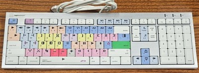 Logickeyboard Astra Slim Wired Color-Coded Keyboard ESK-7599 Multicolor