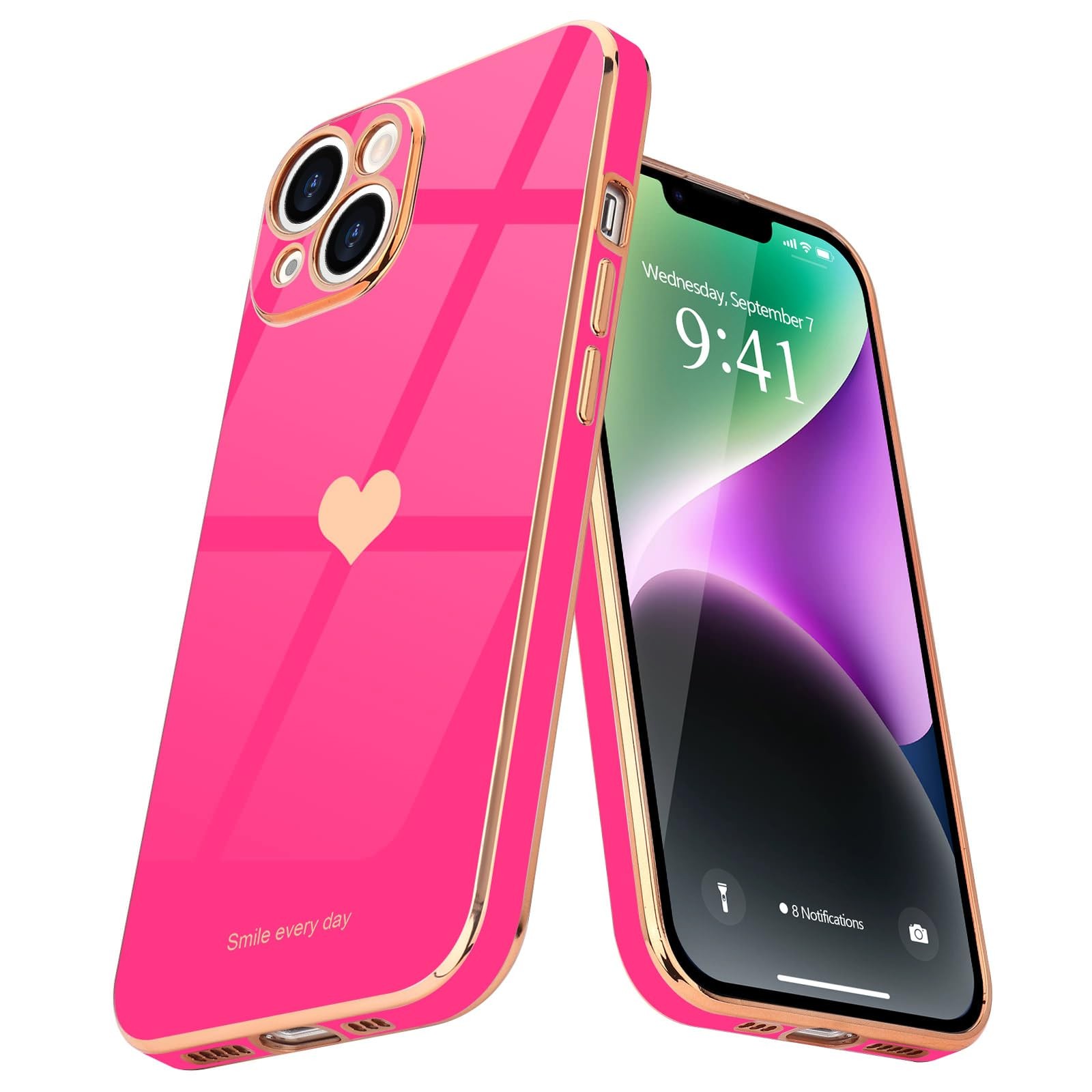 Coque iPhone 14 TPU souple évite les rayures avec son contour surélevé