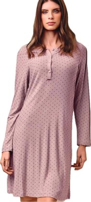 Lormar Nachthemd Viskose Stretch gepunktet Art. 633838