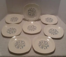 VINTAGE 1957 MIDWINTER STYLECRAFT FASHION  TABLEWARE "8" SALAD  PLATES CASSANDRA