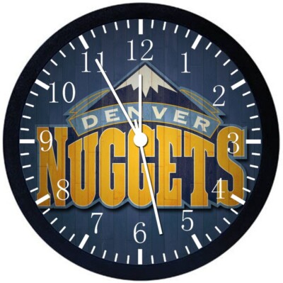 Denver Nuggets Wall Clock 12'' Large Personalized option with adding names F67