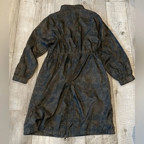 Zara Camouflage Long Windbreaker Jacket Size XS - Picture 3 of 3