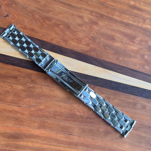NOS Kreisler Coffin Link Bracelet Band 19mm Stainless Steel for Wristwatch - Picture 9 of 16