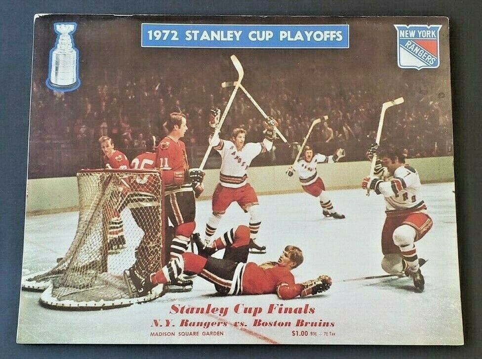 1972 Stanley Cup Playoffs NHL Hockey Program New York 1972 Stanley Cup Playoffs NHL Hockey Program New York