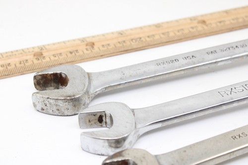 Snap On RXS12-RXS20 3/8"-5/8" SAE 5 Piece Flare/Open End Combination Wrench Set - Foto 7 di 12