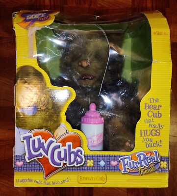 ふるちゃん FurReal Friends Luv Cubs Brown Cub Vintage Hard To Get 2004 New