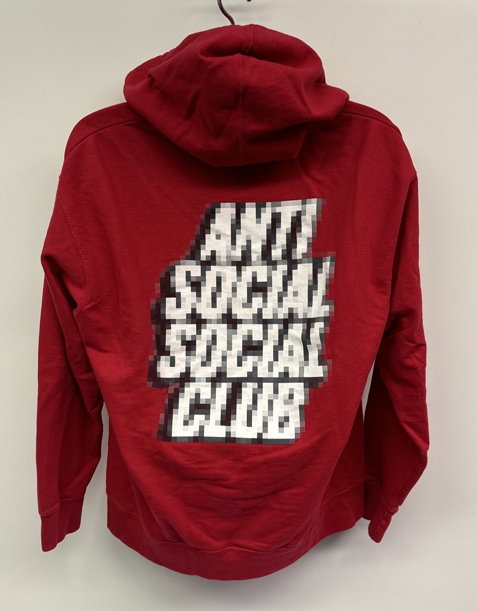 Anti Social Social Club Tokyo Red Hoodie Red/White SS21 Collection ASSC  LARGE