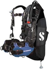 Scubapro Hydros Pro Men's BCD with Balanced Inflator - Blue - Back Inflate