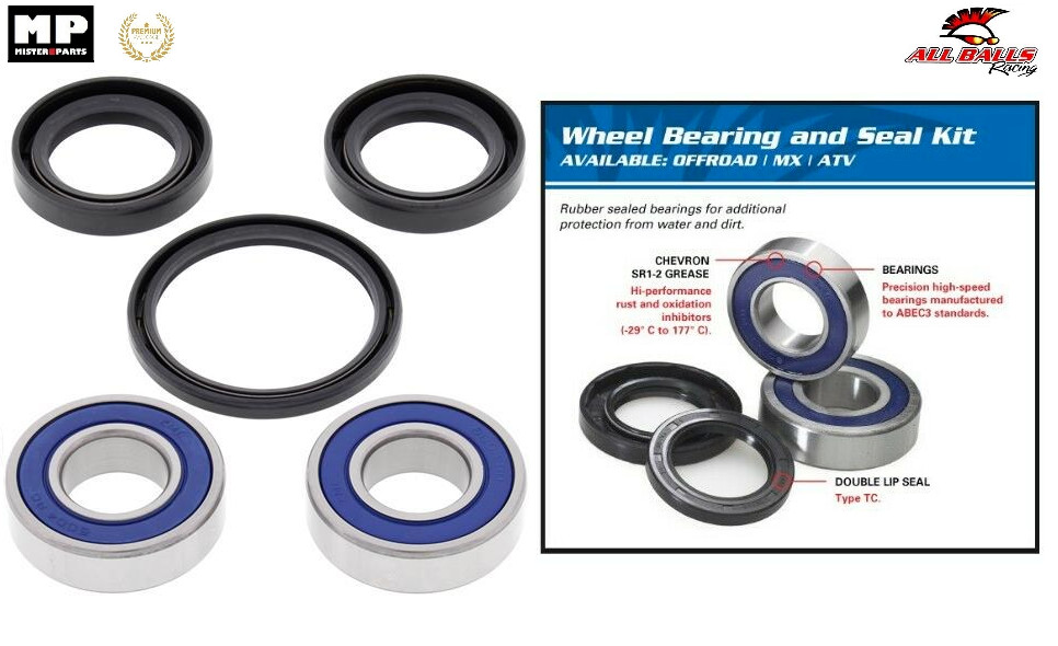 Roulements de roues avant All Balls à étanchéité renforcée pour Honda CBR 600 F