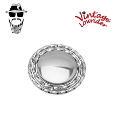 50MM LONG BICYCLE UNIVERSAL VINTAGE LOWRIDER DOUBLE TWISTED BOLT COVER IN CHROME