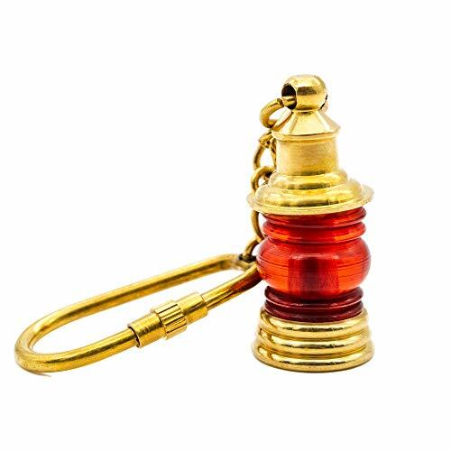 Mini Medieval Brass Lantern Keychain Nautical Handmade Accessory