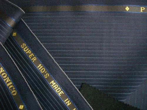 Vitale Barberis Canonico SUPER 110'S WOLLANZUG STOFF MADE IN ITALY = 3,4m. - Bild 7 von 12