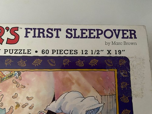 96' Arthur's First Sleepover Children's 60 Piece Jigsaw Puzzle by Marc Brown Vtg - Picture 15 of 24