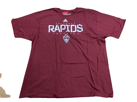 Тренировочная футболка Adidas MLS Colorado Rapids темно-бордового цвета  