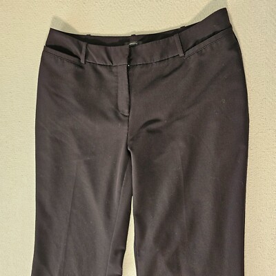 Worthington Curvy Fit Womens Dress Pants 8 Black Straight Leg Mid Rise  Trousers | eBay