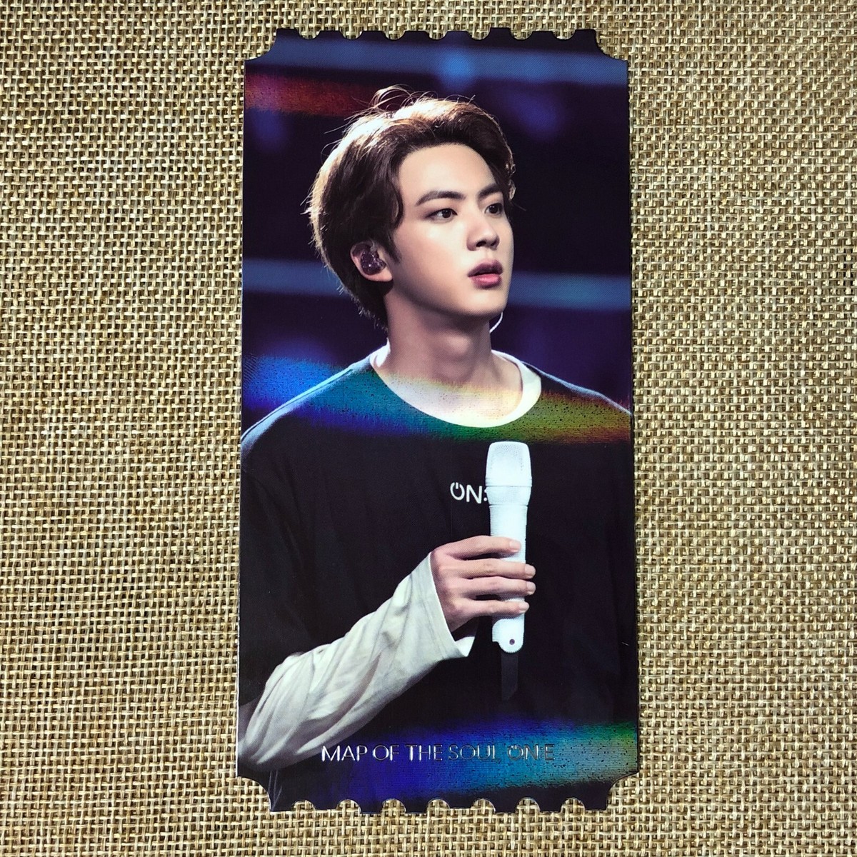 BTS JIN [Map of the Soul ON:E DVD] Official Hologram Ticket