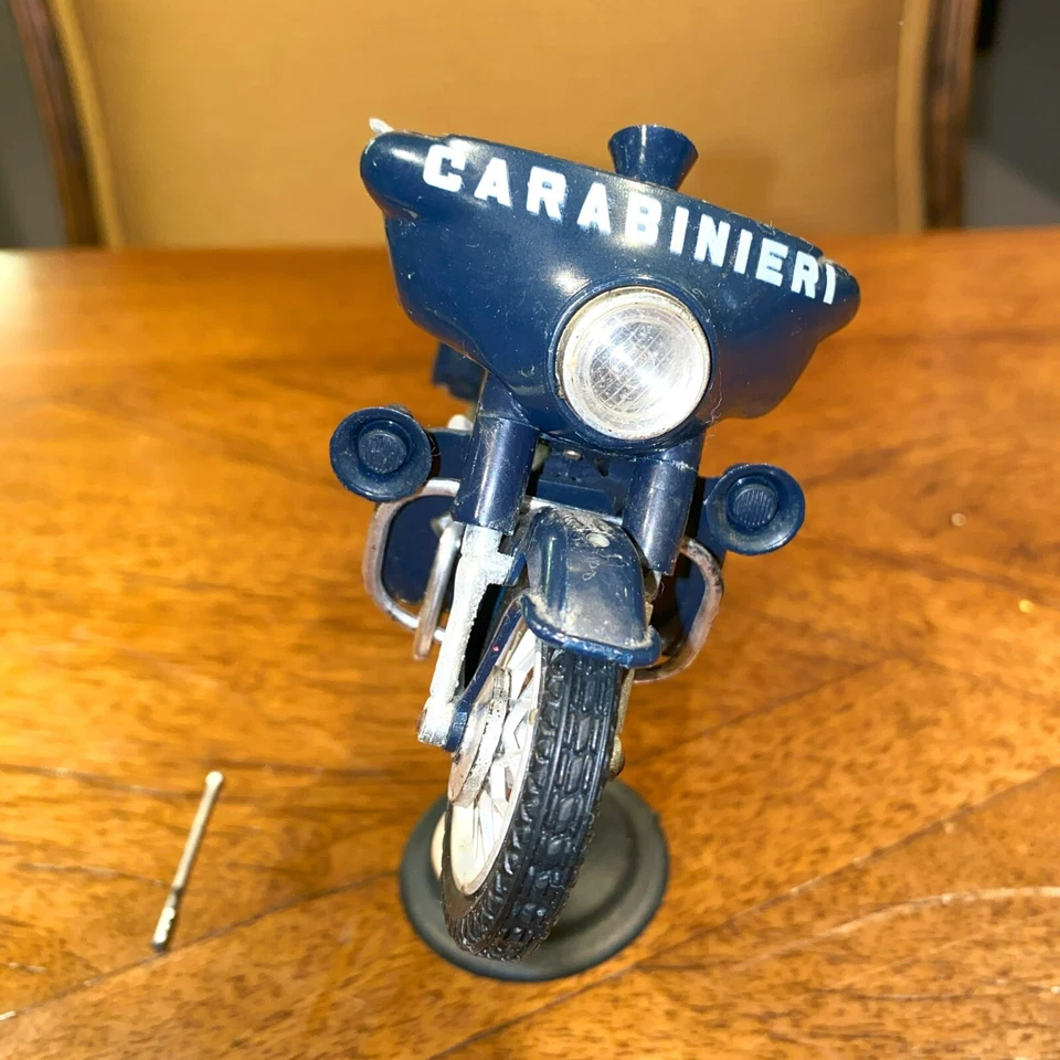 Vtg Polistil MS Carabinieri Moto Guzzi Model Motorcycle 1/15 Scale - Image 2 of 4