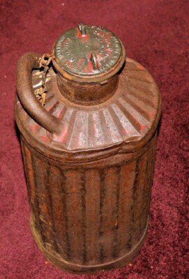 CO-OP CENTRAL EXCHANGE 5ガロン缶　ヴィンテージ品　50s Antique Davis Welding & Mfg. Co. Oil Gas Can 5 Gallon Cincinnati