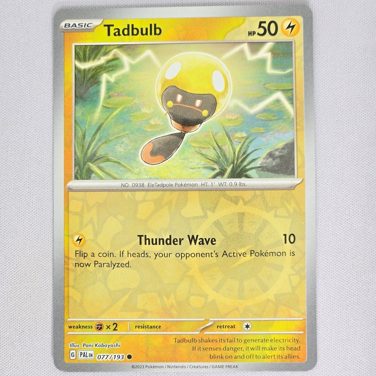 Tadbulb 077/193 Paldea Evolved Reverse Holo Common Pokemon Card
