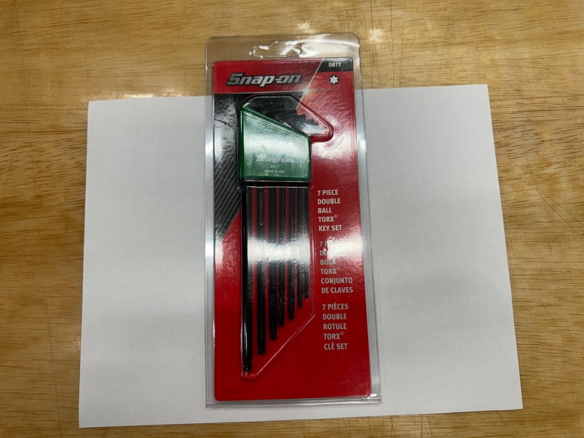 Snap-on Tools USA NEW 7pc Double Ball TORX L-Shaped Wrench Set