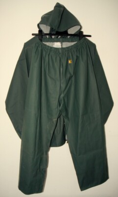 NEU GUY COTTEN PVC Regenanzug (Regenjcke mit Kapuze + Regenhose) Jacke 54 L - XL