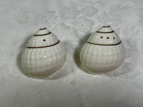 Set of Mikasa Sea Shell Salt and Pepper Shakers Narumi Japan - Picture 3 of 7