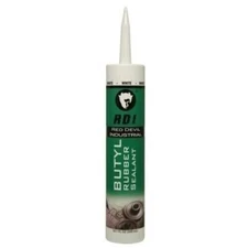 Red Devil 06970I RD Pro Butyl Rubber Sealant, 10.1 Fl oz (300 ml) 1-Pack, White