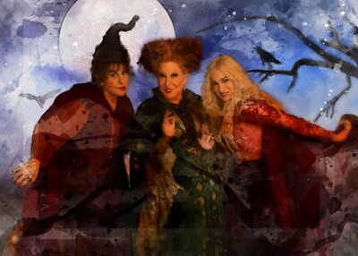 Hocus Pocus Sanderson Sisters Sketch Card Limited #ed/100 John Rudolph Signed SP