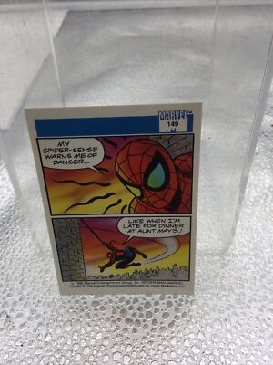 Spider-Man # 149 - 1990 Marvel Universe Series 1 Impel Trading