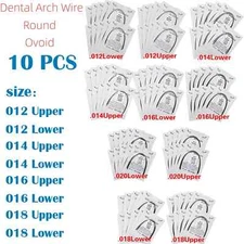 Arcos de Dental Ortodoncia Redondos Niti Arco de Alambre Su Arch Wire Round