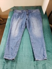 Gap Jeans Sz 16 Womens Blue Stretch Pants Denim Ladies Mid Rise Casual Jegging