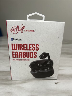 24/7 Life Wireless Earbuds - With Portable Charging Case.Brand New In Sealed Box