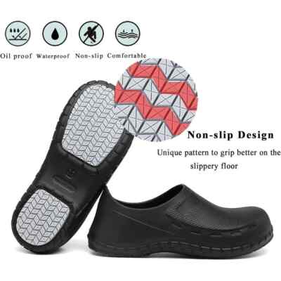 Men Non Slip Work Shoes Waterproof Chef Shoes For Restaurant  display picture 2