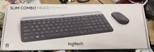 Open box Logitech - MK470 Slim Wireless Keyboard and Mouse Combo  Graphite