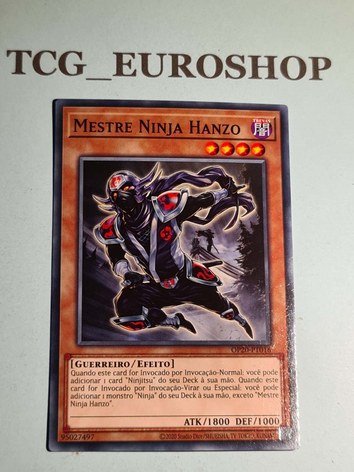 Ninja Grandmaster Hanzo YUGIOH OP20 Portuguese Common NM 2850-image