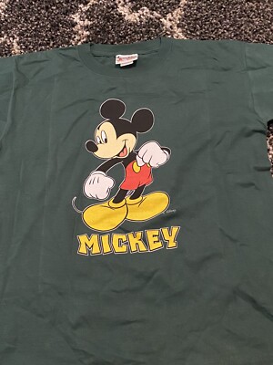 Vintage 90s Mickey Mouse T Shirt Size Youth Xl Made In USA Disney