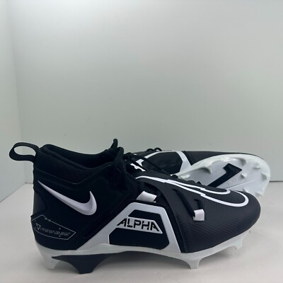 Nike Alpha Menace Pro 3 Mid Football Cleats Men\'s Black Size 13 CT6649-001 Nike Alpha Menace Pro 3 Mid Football Cleats Black CT6649 001  main image 3