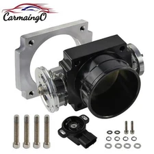 Billet Black 90mm Reverse Throttle Body with TPS Sensor for Toyota Supra 1JZ 2JZ