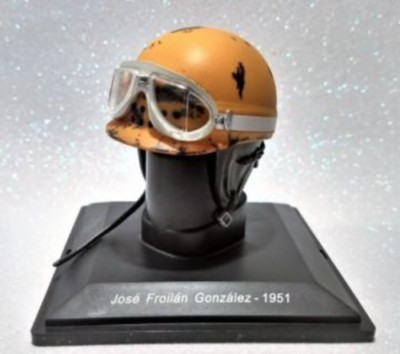 F1 Jose Froilan González Ferrari 1951 Rare Helmet Scale 1:5 Formula 1 